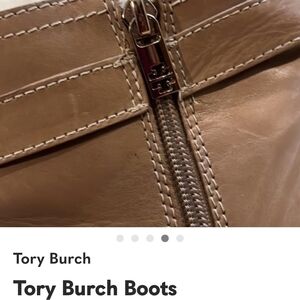Tory Burch Tan Leather Boots